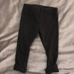 NWOT warm black leggings 3-6 months